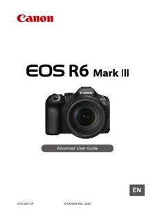 Canon EOS R6 Mark III manual. Camera Instructions.